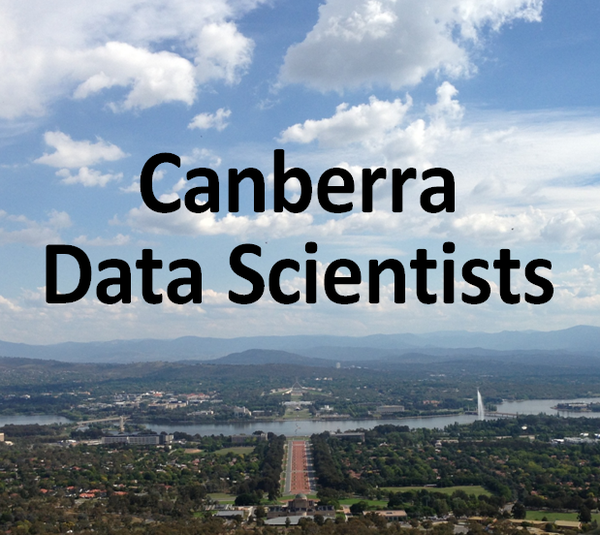 RDataMining's tweet card. This is a joint event by the Statistical Society of Australia (SSA) Canberra Branch, the IEEE ACT Section, the AI&ML Community of APS Data Professions, and the Canberra Dat