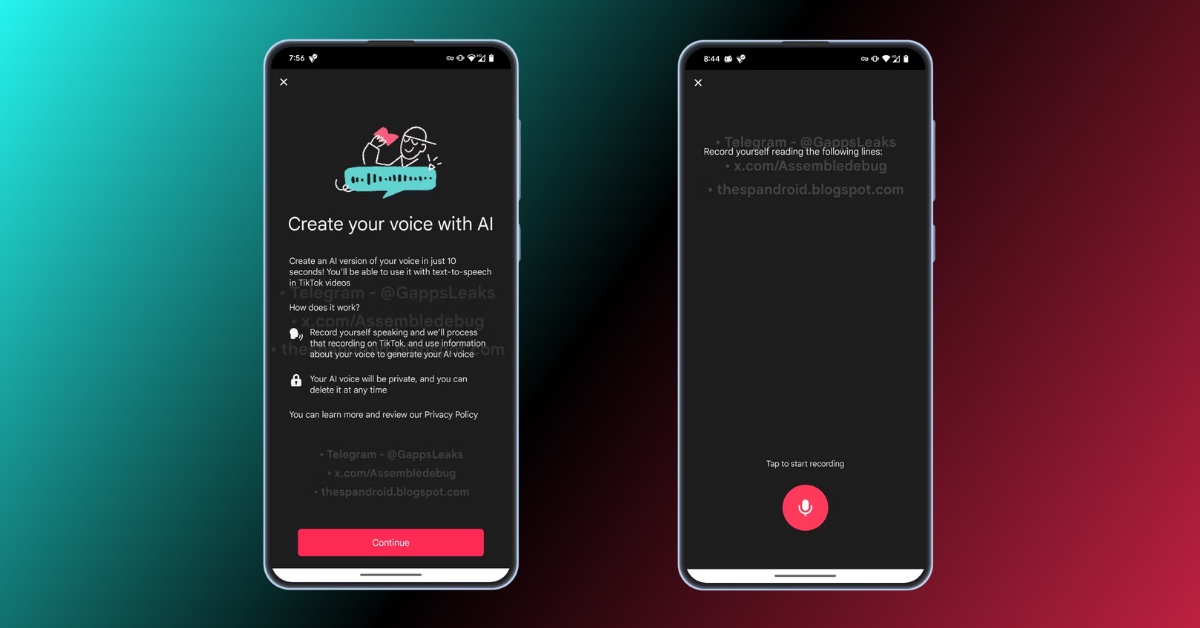 RLDI_Lamy's tweet card. Une fonctionnalité de clonage vocal serait actuellement expérimentée sur TikTok, permettant aux utilisateurs d'obtenir leur voix synthétisée par IA en quelques secondes.
