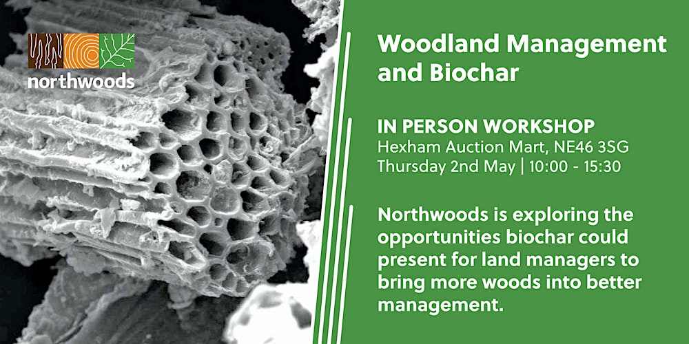 northwoods_wm's tweet card. Northwoods is exploring the opportunities biochar could present for land managers to bring more woods into better management