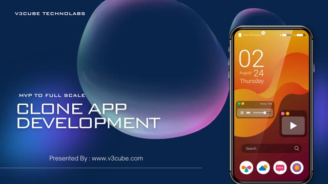 v3cube_techno's tweet card. How To Make Sure Your Clone App Is Ready For Full-Scale Development