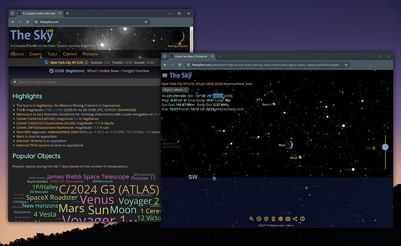 sinus_iridium's tweet card. A comprehensive list of bright and interesting comets visible today, updated with fresh data multiple times per day.