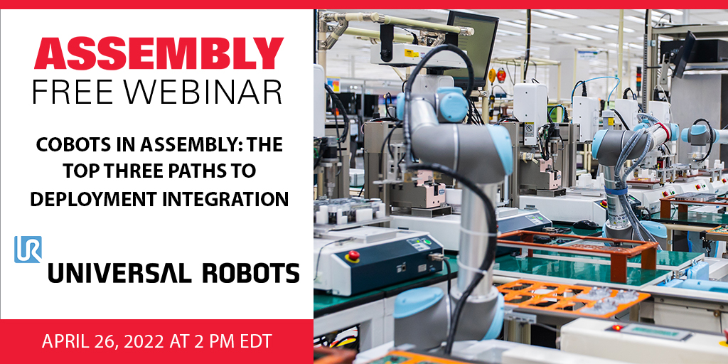 LogicUpdates's tweet card. Register for Cobots in Assembly: The Top Three Paths to Deployment Integration