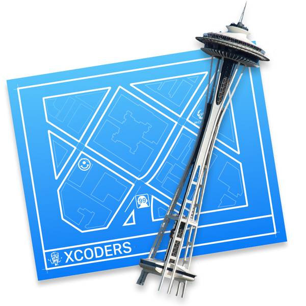 ObjectivePixel's tweet card. West Side Seattle Xcoders is once again hosting technical presentation meetings! We meet at North Seattle College, 9600 College Way North, in room LB 1105 in the library,