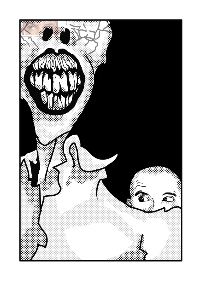 ShoggothNet's tweet card. It started last week. I was at work and the dead man was just there, standing, staring at me. He was clearly unaware he was quite dead. I was startled, to say the least. I turned and grabbed at my …