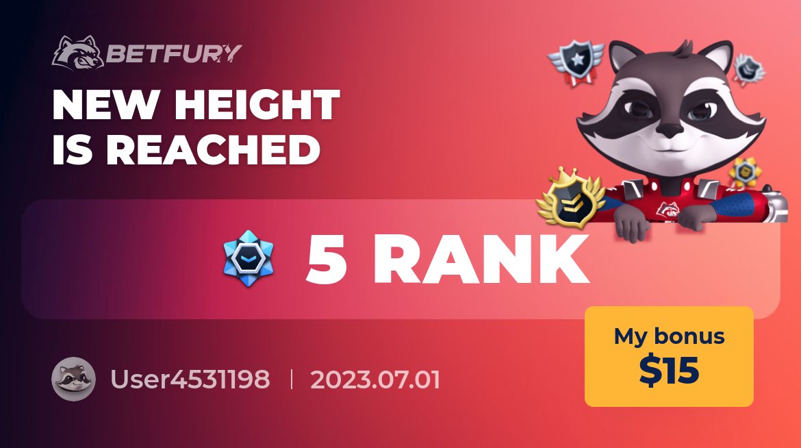 alex_caliap's tweet card. Upgrade your Rank, multiply benefits and increase Cashback up to 25%, enjoy communication on BetFury Native Chat, receive Daily Tasks and level-up bonuses in BTC