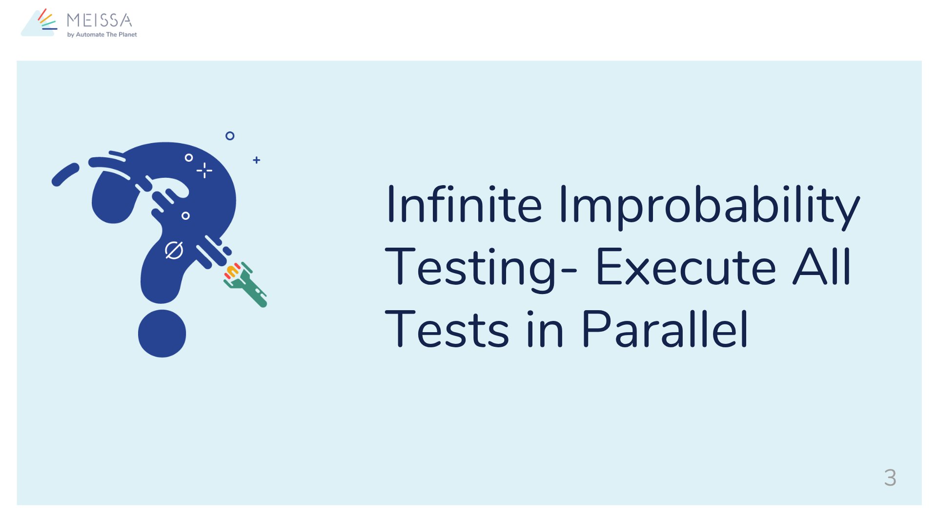 automateplanet's tweet card. 100000 tests executed under half an hour - sounds like a myth? Well, we made it, and I'm going to tell you a story how we got there.