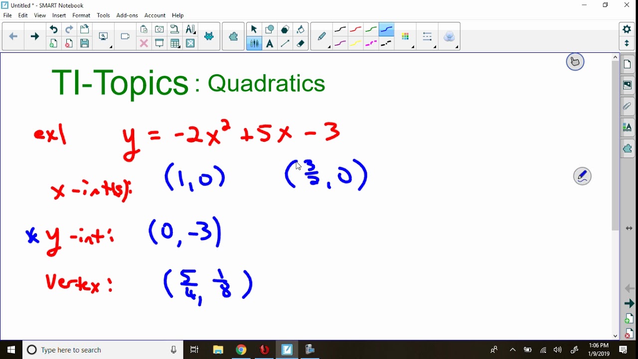 TheMathOverlord's tweet card. TI Topics Linear Quadratics