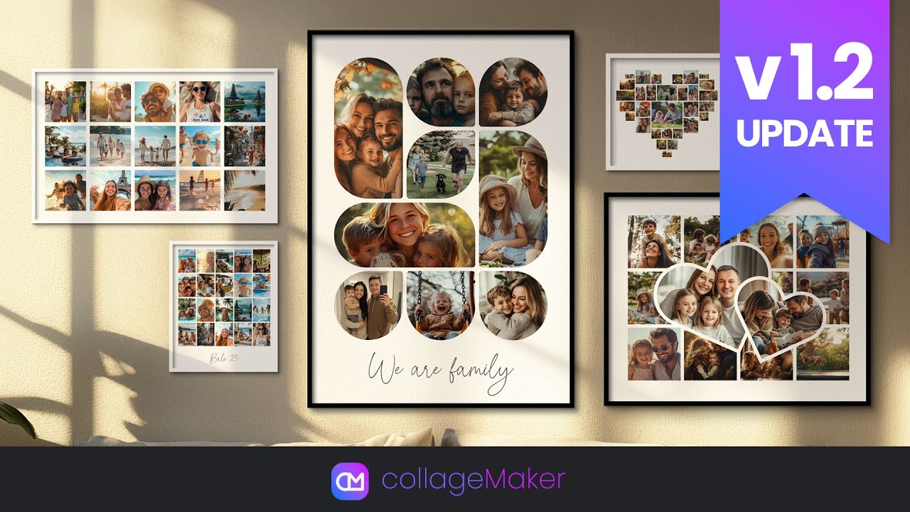 team_templay's tweet card. Photo Collage Maker v1.2 – Face Detection, Batch mode, Name Caption |...