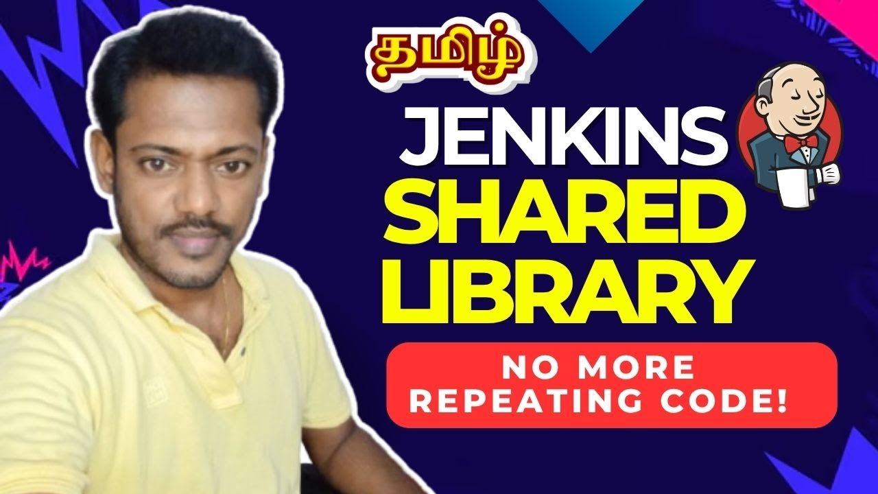 selvatechitops's tweet card. Jenkins Shared Library Tutorial in Tamil | Real Project Demo (Java +...