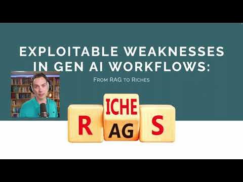 IronCoreLabs's tweet card. RMISC 2024 - Exploitable Weaknesses in Gen AI Workflows: From RAG to...