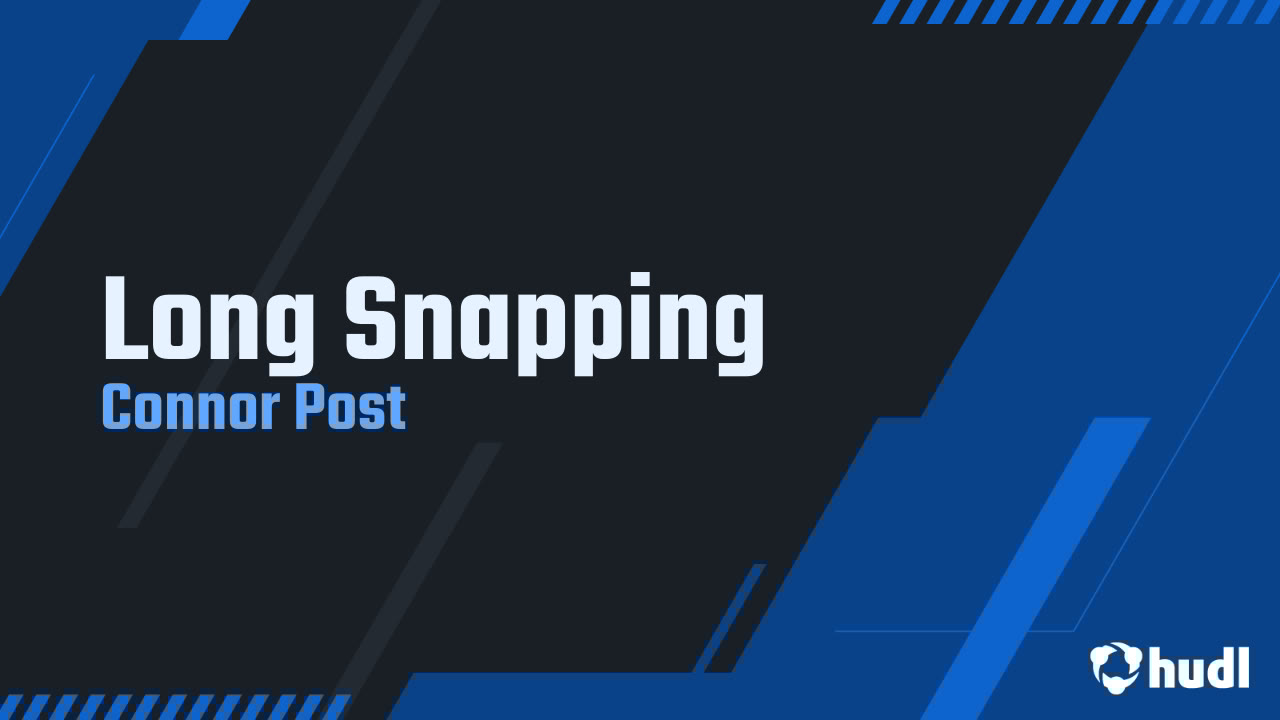 ConnorPost76682's tweet card. Long Snapping