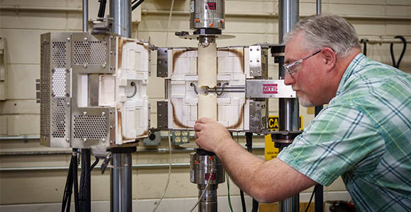 MTSSystemsCorp's tweet card. Whether you need to test flat or round specimens (or both!), MTS has the high-temp grip for you. Test a variety of specimens at temperatures up to 1000°C or 1500°C with the versatile MTS Model 680...