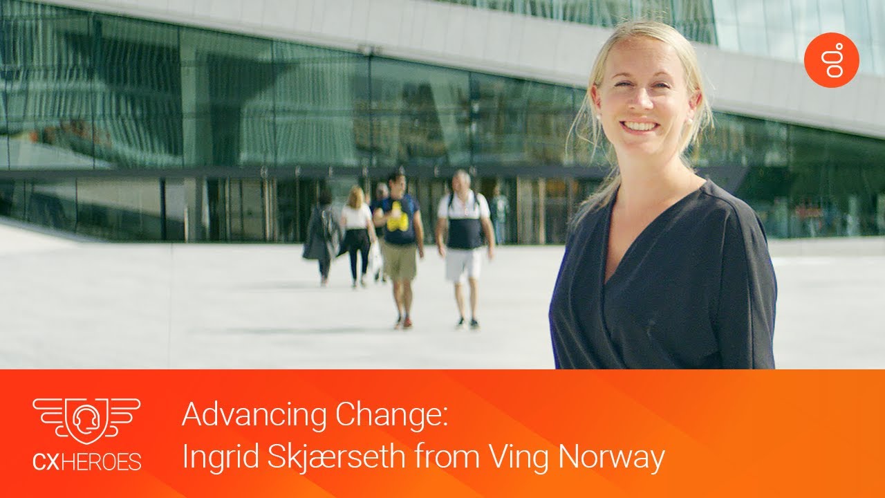 onecustomerview's tweet card. CX Heroes: Meet CX Hero Ingrid Skjærseth from Ving Norway | Genesys
