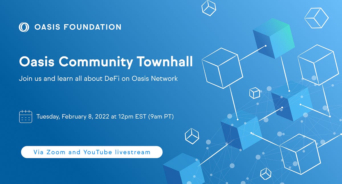 OasisProtocol's tweet card. Your chance to find out, firsthand, what’s happening with the project