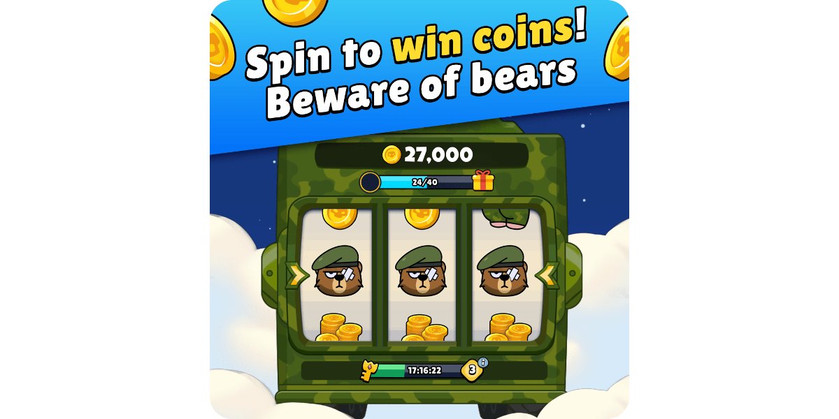 VirtualRobon's tweet card. Play the #1 Social Parody Game. Backed by a16z Co-op with friends, Farm coins and Spin for massive wins! How to Play? 1. Spin to win coins every day 2. Team up with friends to farm faster 3. Farm...