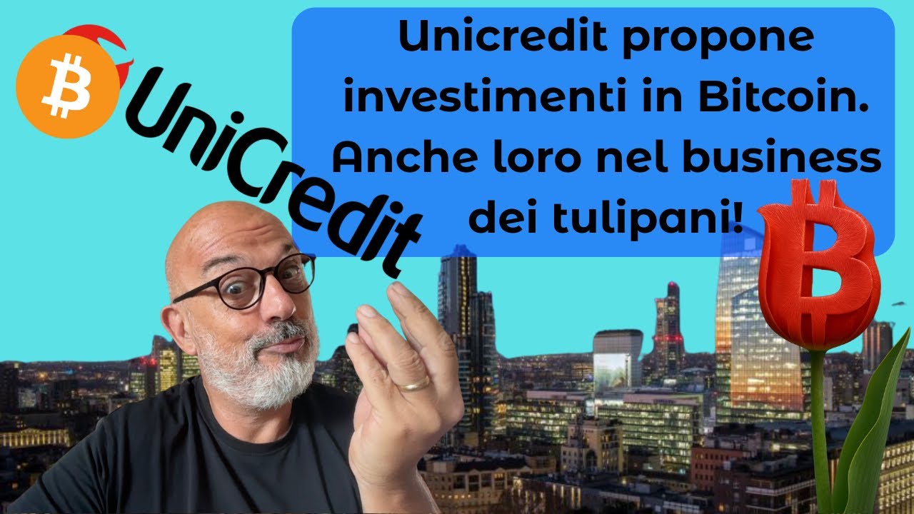 CryptoagileReal's tweet card. Unicredit vende prodotti Bitcoin