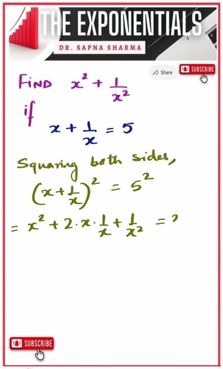 sapnasharma0109's tweet card. Quick And Easy Algebra Tricks: Squaring Fractions #easymathtricks...