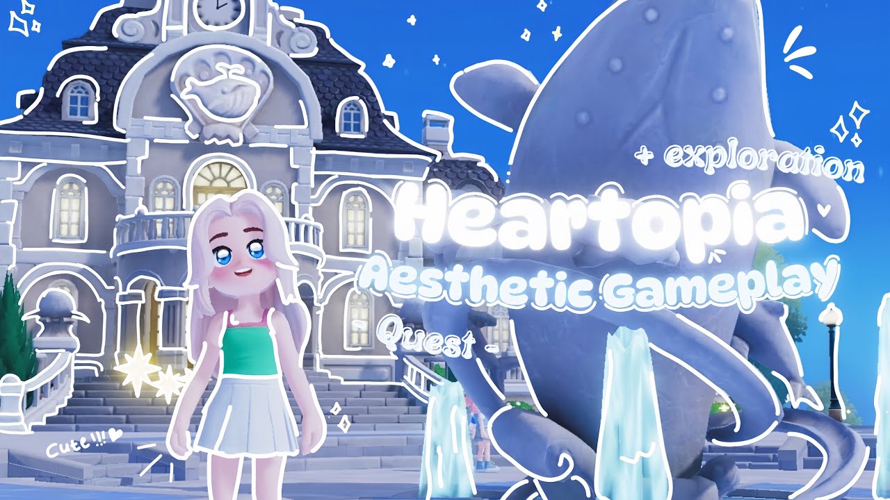 shyyrennee's tweet card. 💗 Heartopia Aesthetic Gameplay 🐳✨️ | Chill Decorating, Fishing &...