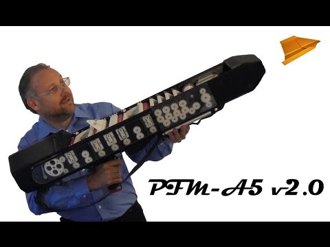 ChruchSecretary's tweet card. Paper Airplane Gun PFM-A5 in action!