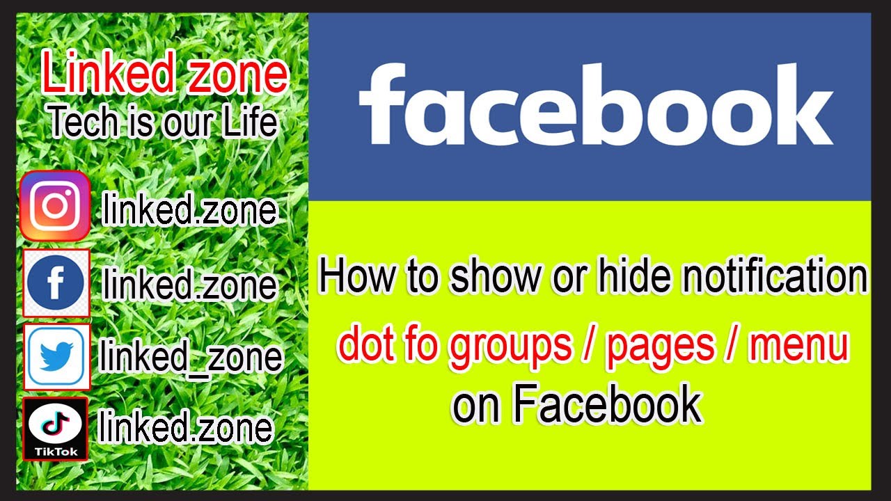 linked_zone's tweet card. How to show or hide notification dot for groups / pages / menu on...