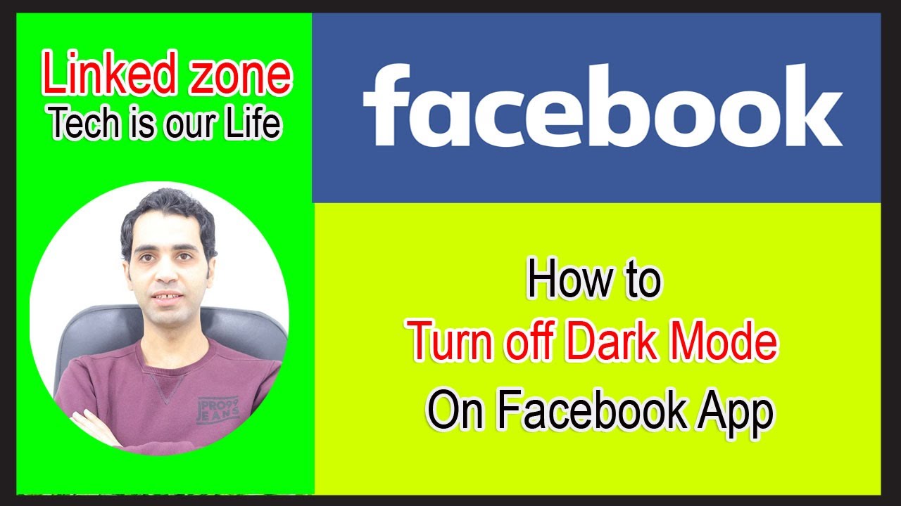 linked_zone's tweet card. How to turn off dark mode on Facebook App