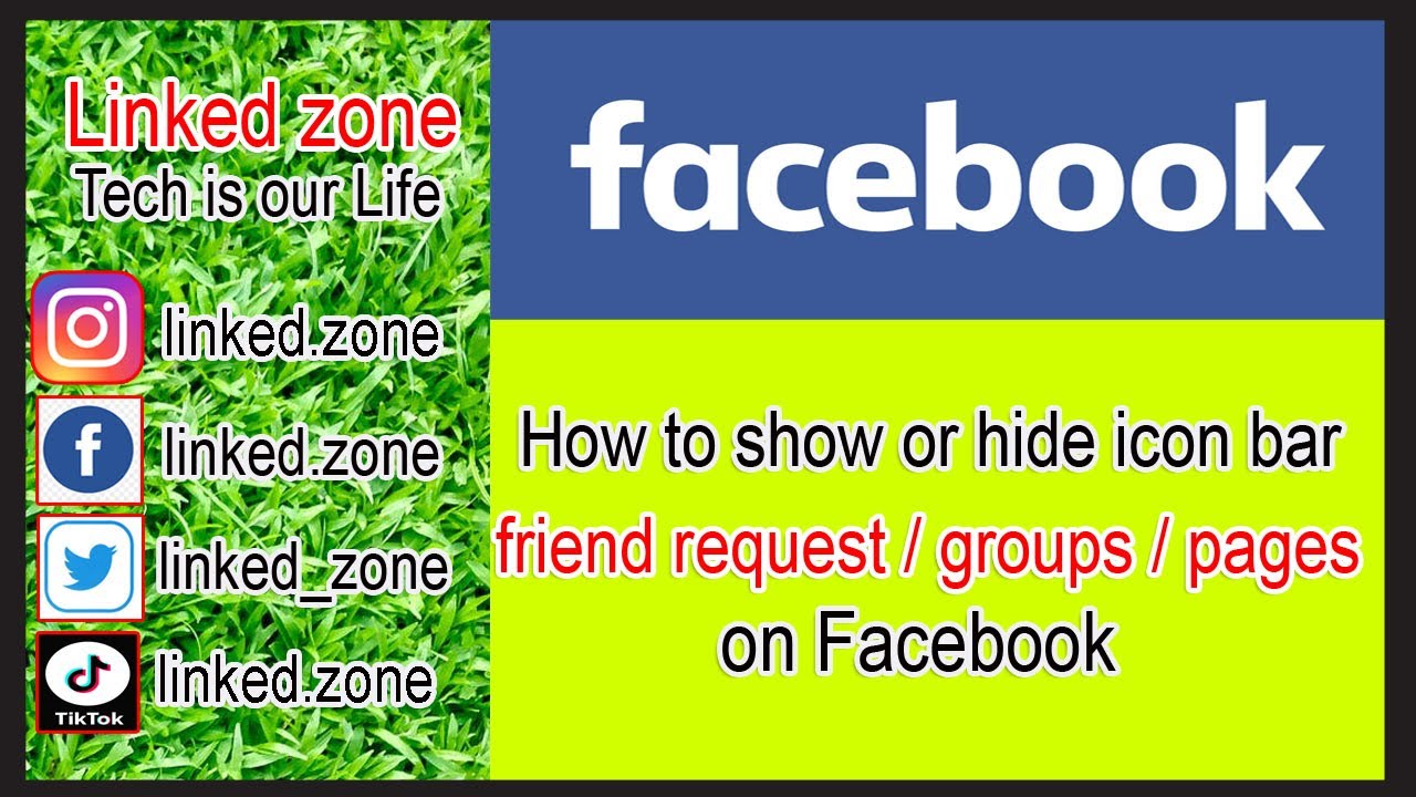 linked_zone's tweet card. How to show or hide icon for friend request/groups/pages on Facebook...