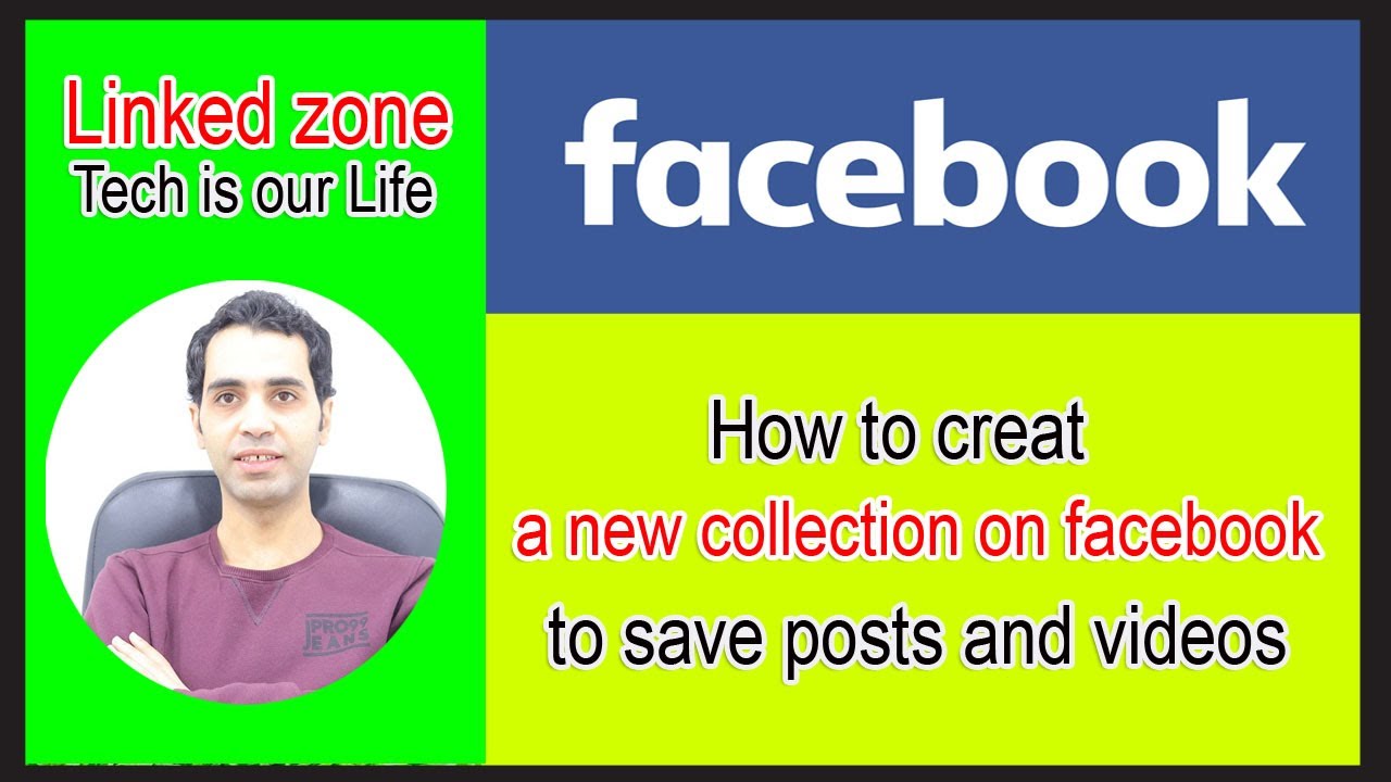 linked_zone's tweet card. How to create a new collection on Facebook to save posts and videos