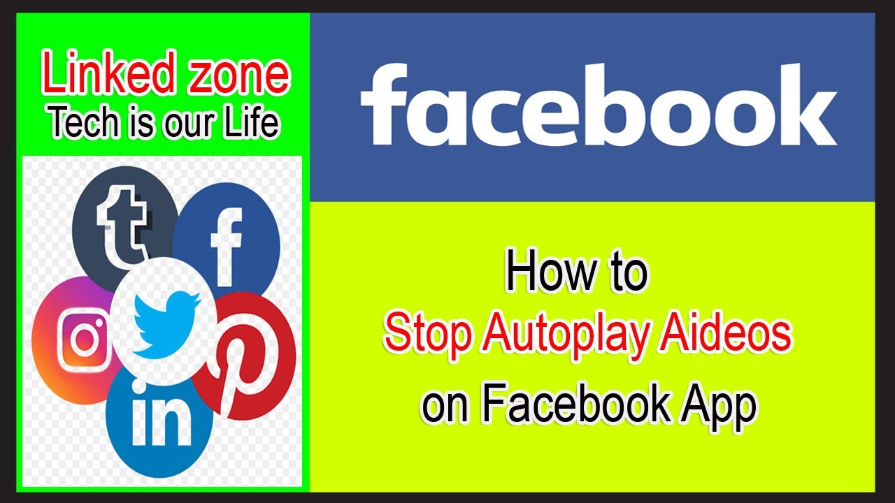 linked_zone's tweet card. How to stop autoplay videos on Facebook app