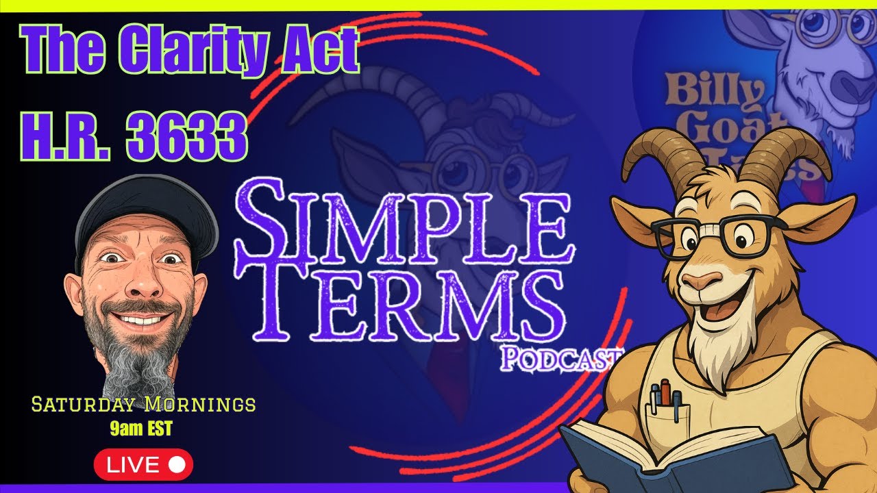 _davedigital's tweet card. CLARITY Act Explained: What H.R. 3633 Really Changes for Crypto (LIVE)