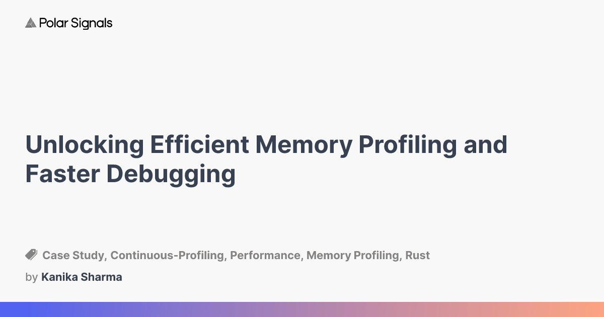 PolarSignalsIO's tweet card. "High tail latency for one of our customers, was diagnosed immediately by seeing a large On-CPU time span"