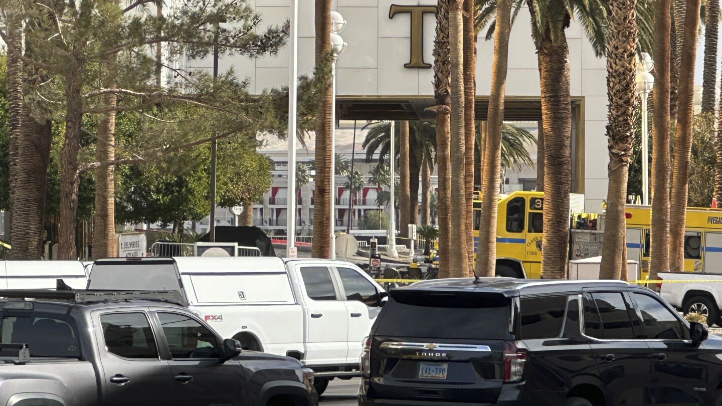AP's tweet card. Firework mortars and camp fuel canisters were found stuffed into the back of the Tesla Cybertruck that exploded outside President-elect Donald Trump’s Las Vegas hotel early Wednesday.