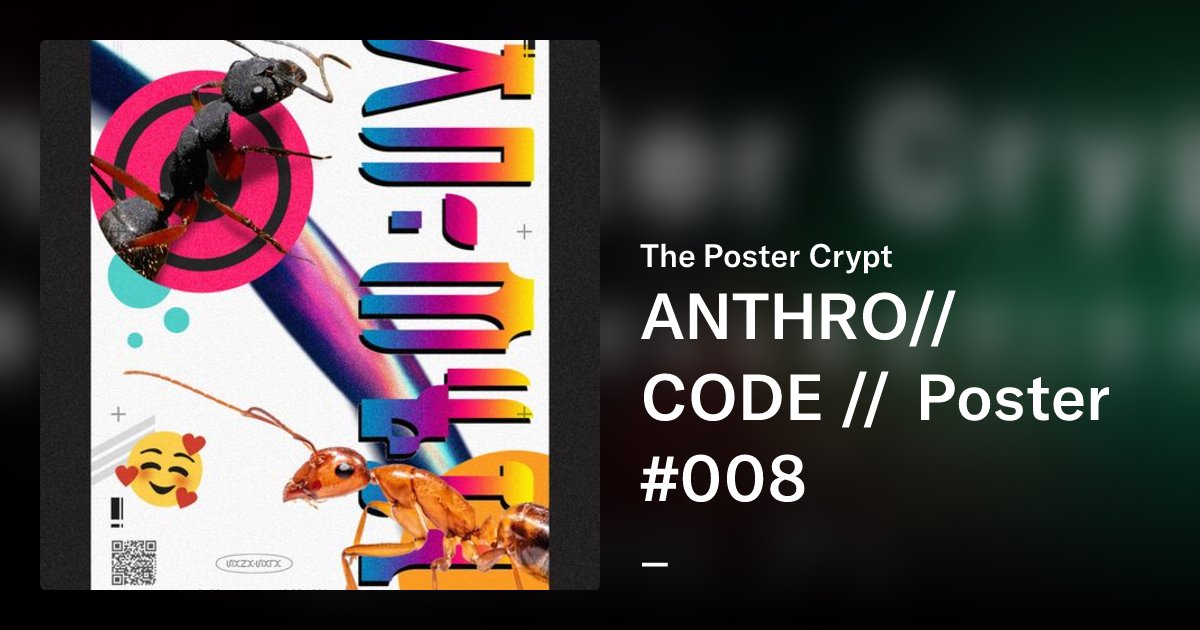 postercrypt's tweet card. Only those who truly love, truly own. Poster Lovers is not a collection — it’s a visual identity statement. Each NFT is a contemporary relic: a digital manifesto etched into the blockchain, blending...