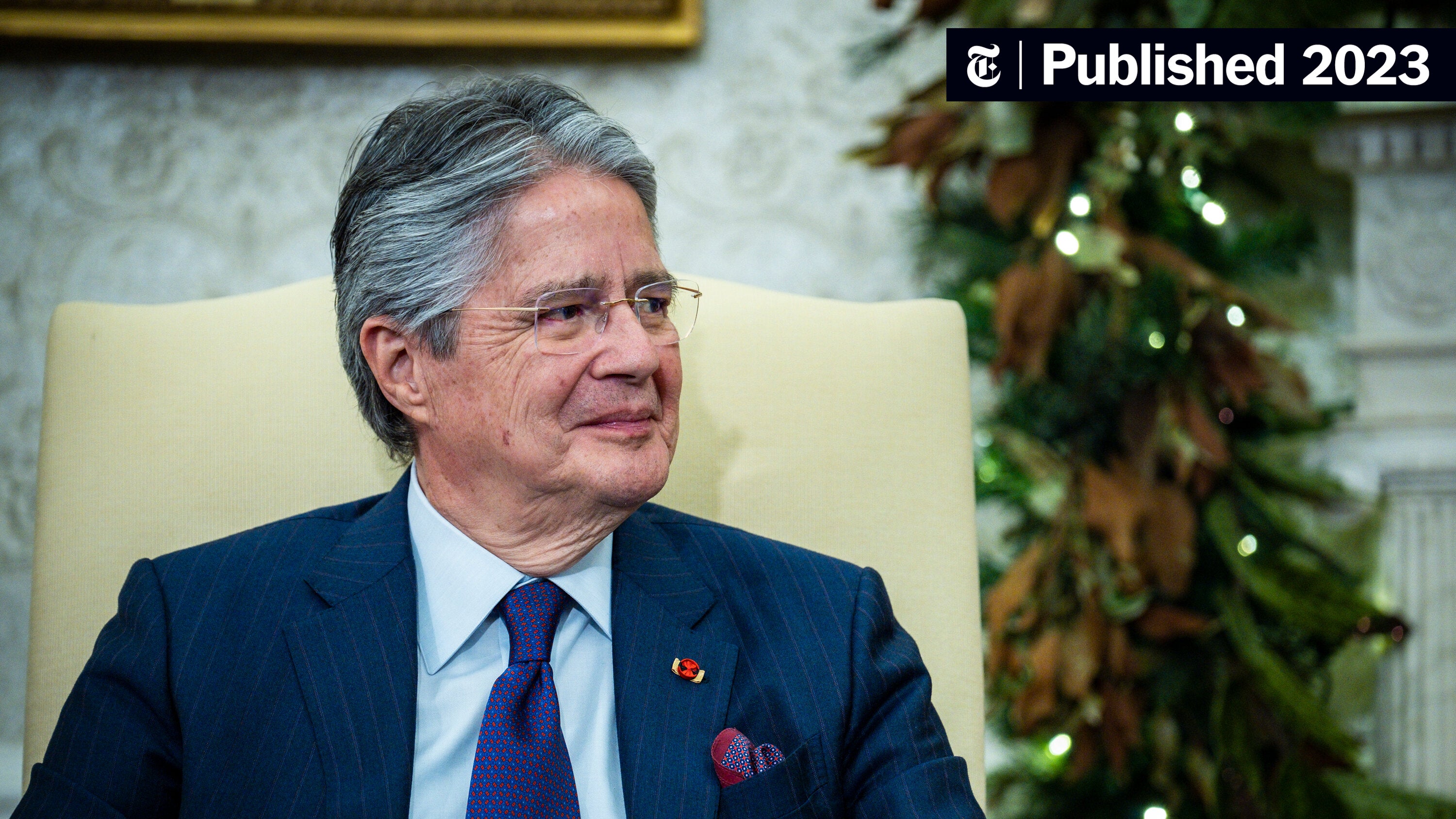 nytimes's tweet card. President Guillermo Lasso disbanded the National Assembly as the opposition-led body was trying to oust him on embezzlement charges.