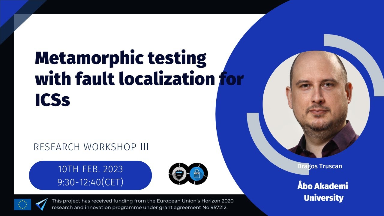VeriDevOps's tweet card. VeriDevOps Research Workshop III- Metamorphic testing with fault...