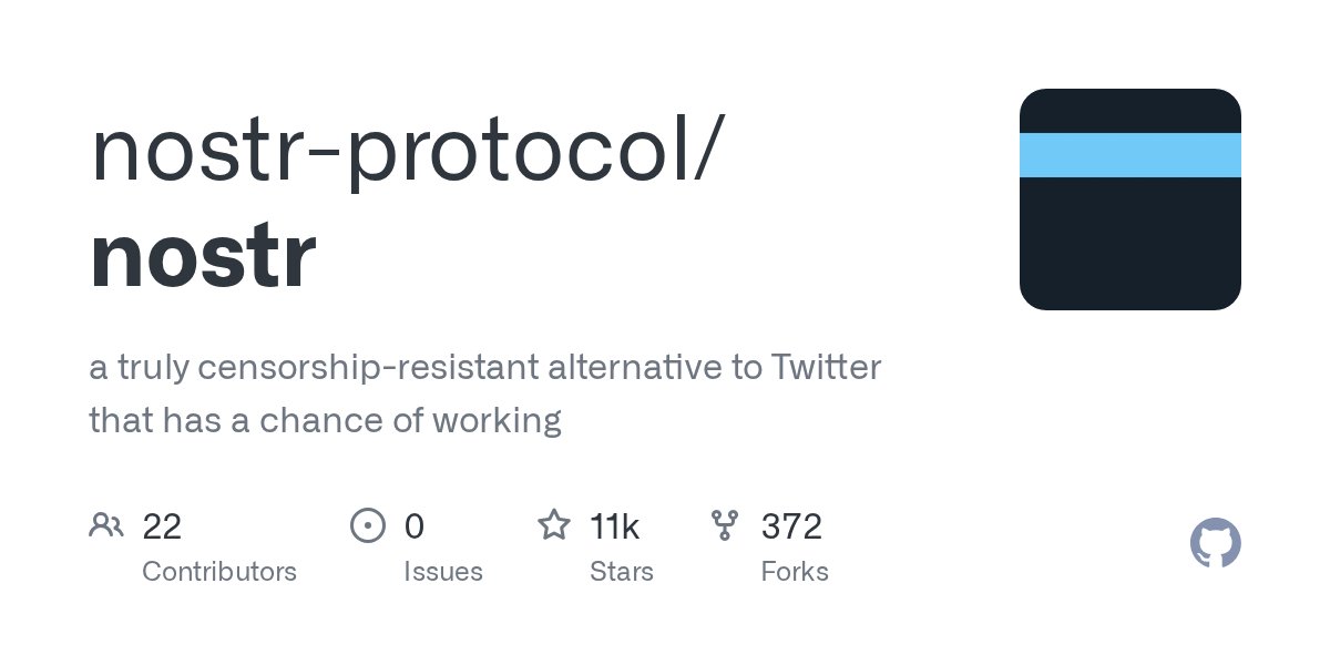 oran_ge's tweet card. a truly censorship-resistant alternative to Twitter that has a chance of working - GitHub - nostr-protocol/nostr at producthunt