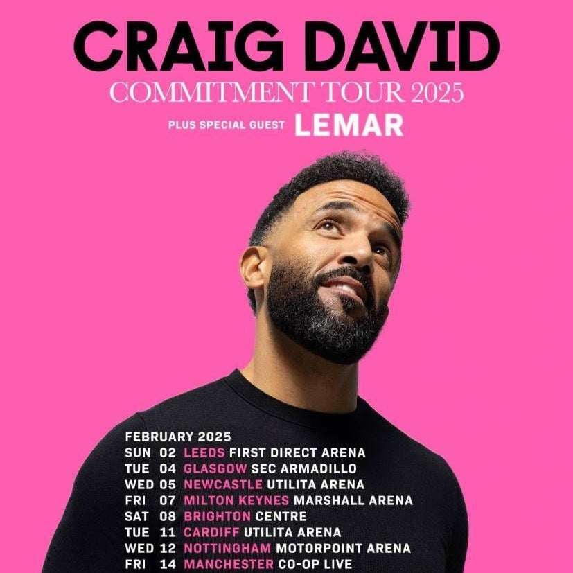 UNITYRADIOFM's tweet card. Win a pair of tickets to see Craig David at the Co Op Arena this Valentines Day, plus a free meal for two with drinks vouchers at Turtle Bay!