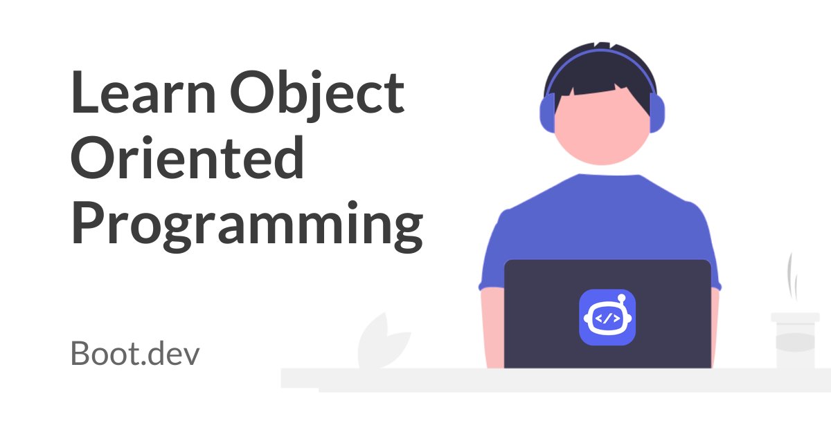 freeCodeCamp's tweet card. Object Oriented programming, or "OOP" for short, is a way of writing code that relies on the concepts of classes and objects. The main benefit of writing your code in an object-oriented way is to...