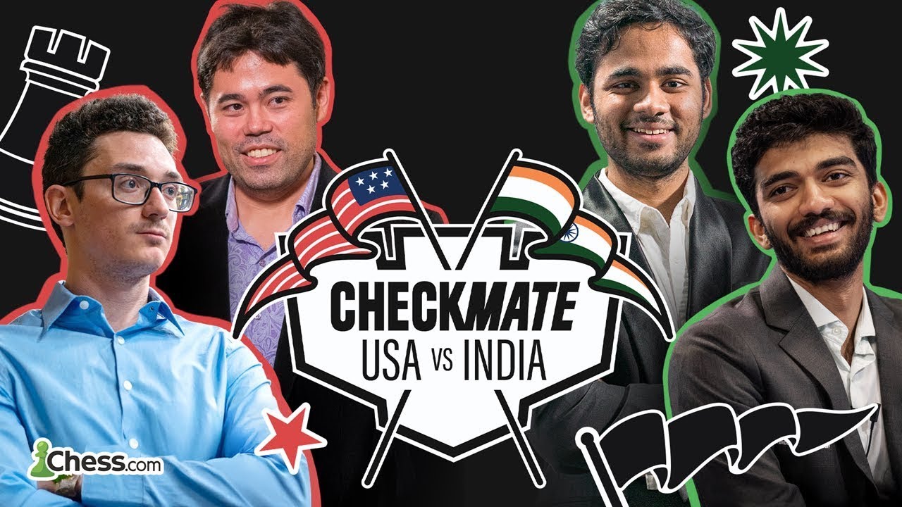 Csquared's tweet card. CHECKMATE: USA vs. INDIA | Fabiano Caruana Leads Team USA Against A...