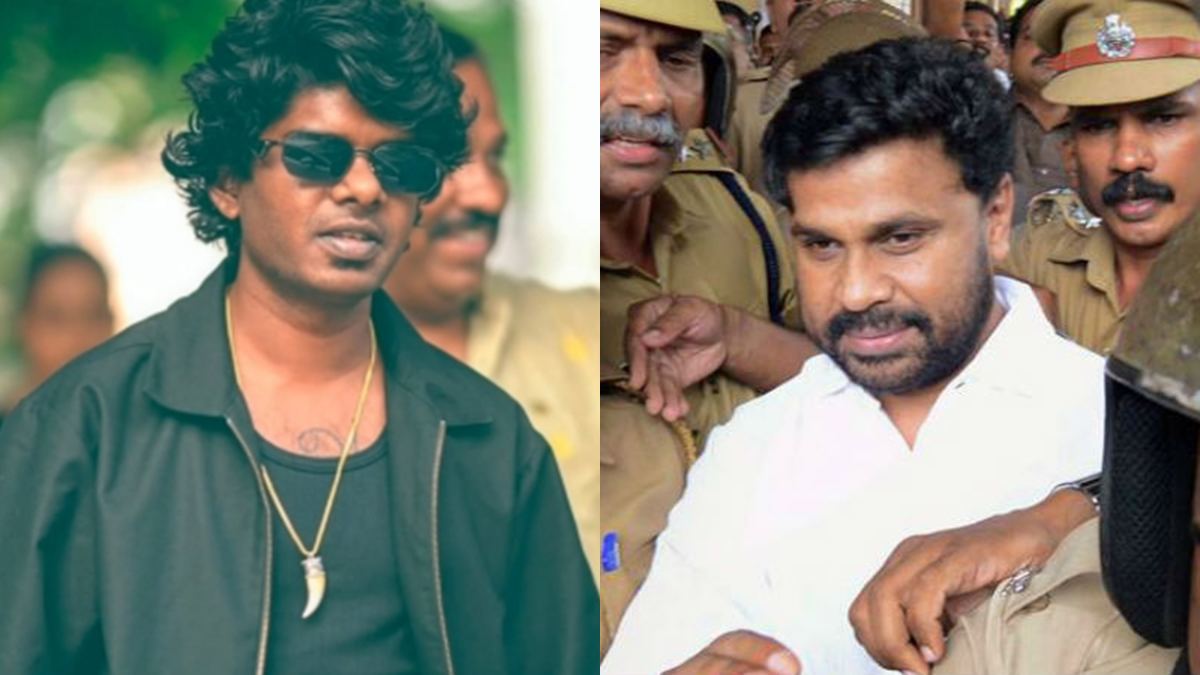 FilmibeatMa's tweet card. ദിലീപിനെ അധമൻ എന്ന് ആയിരം വട്ടം വിളിച്ചവർ. വേടന് അവാർഡ്, നാണമില്ലേ ജൂറിക്കെന്ന് സംവിധായകൻ ശാന്തിവിള ദിനേശ് | Director Santhivila Dinesh Slams Jury For Vedan Getting State Award; Mention Dileep