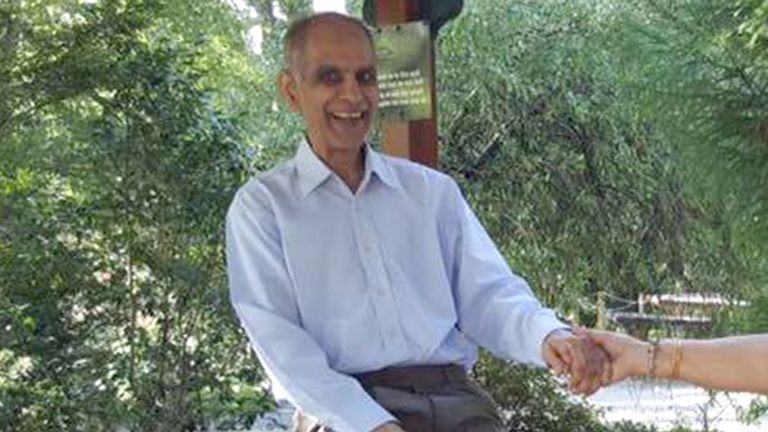 SkyNews's tweet card. Bhim Kohli was attacked while walking his dog in Franklin Park in Braunstone Town, Leicester, on Sunday evening.