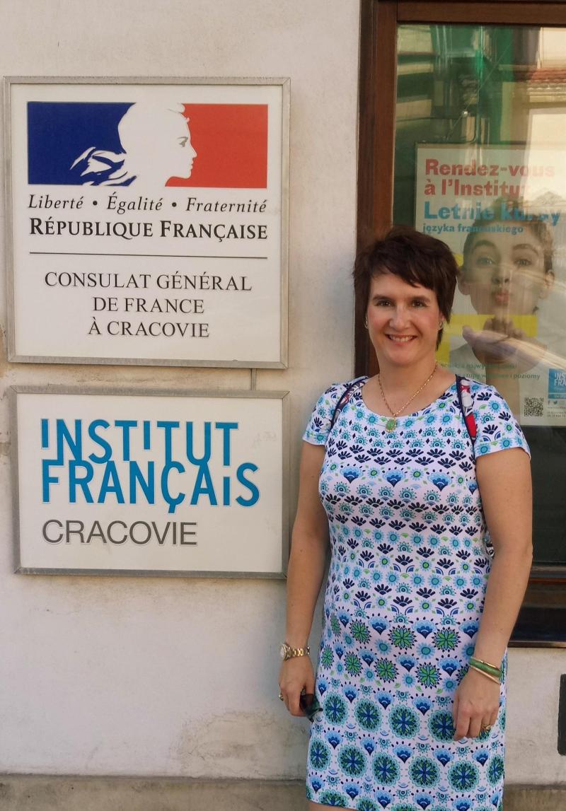 KLASLanguages's tweet card. At the French Consulate in Krakow