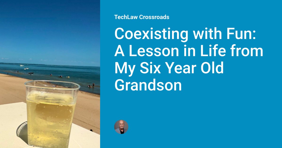 LexBlog's tweet card. Those of you who know me know I dote over my grandsons. It’s over the top I admit but, hey, I’m entitled.  The other day the oldest one said