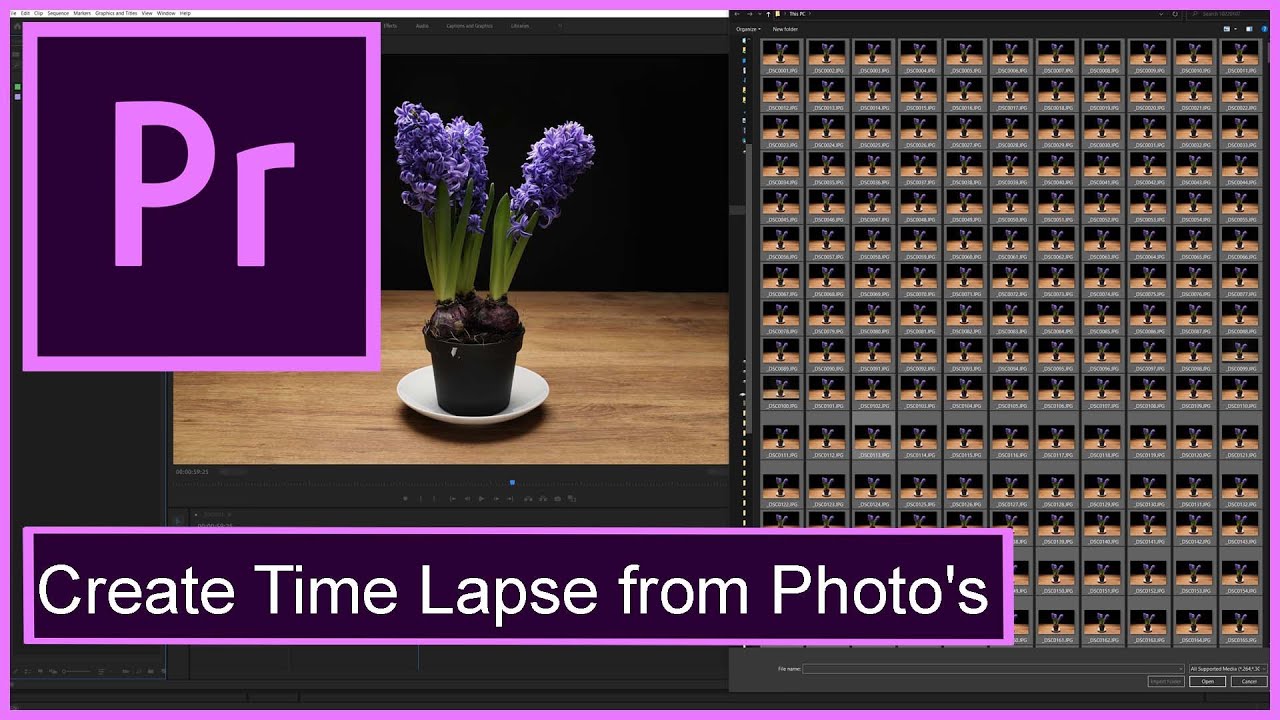 jade_agni's tweet card. Adobe premiere Pro CC 2024 - How to Create a Time lapse from photo's...