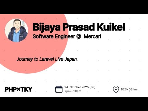 sadhakbj's tweet card. Journey to Laravel Live Japan || Bijaya Prasad Kuikel || PHPxTKY Oct...