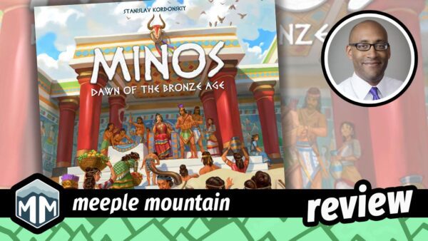 meeplemountain's tweet card. Justin loves to draft those dice. Find out what he thinks about the new dice-drafting game Minos: Dawn of the Bronze Age from Board&Dice!