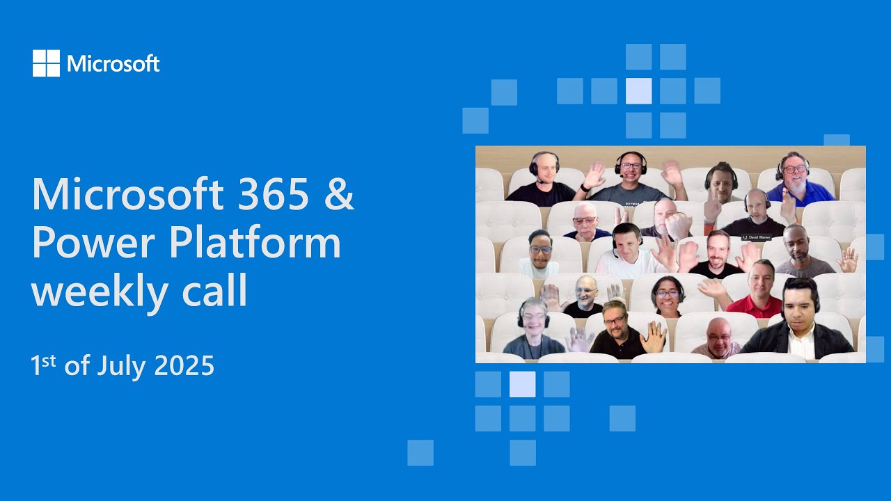 DavidWarnerII's tweet card. Microsoft 365 & Power Platform weekly call – 1st of July, 2025