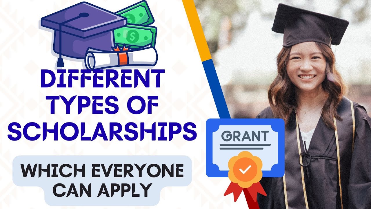 tipschieff's tweet card. different types of scholarships