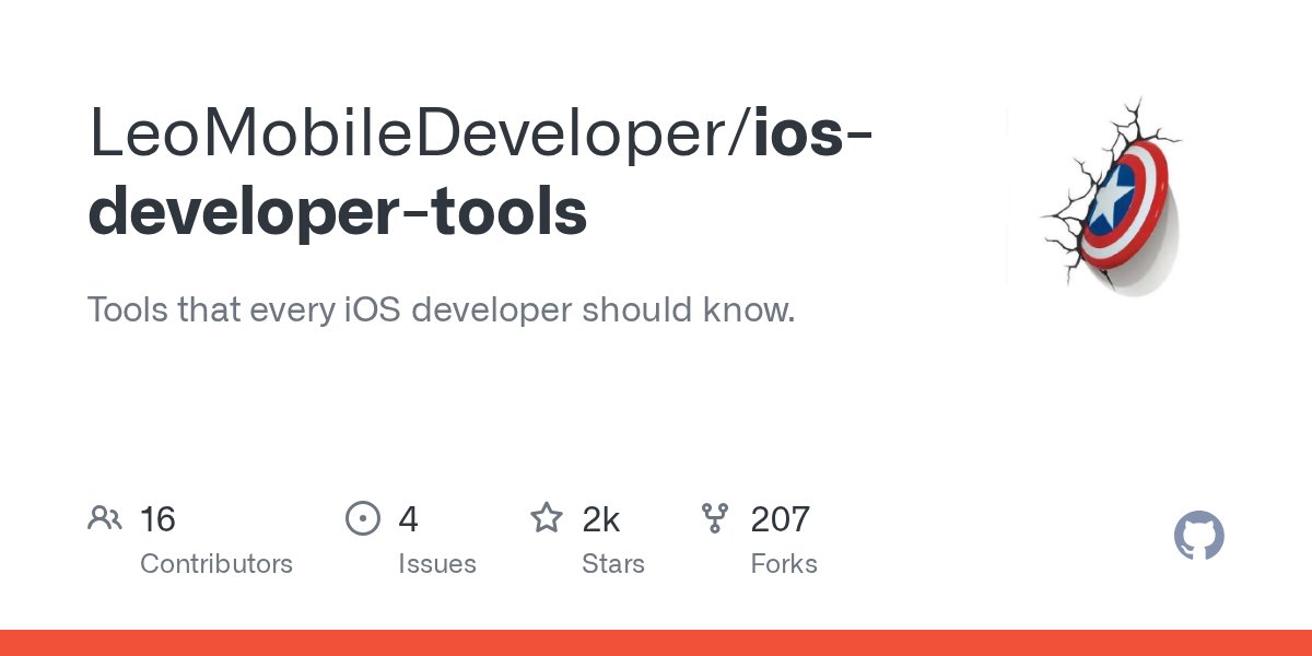 firozkhxn_'s tweet card. Tools that every iOS developer should know. Contribute to LeoMobileDeveloper/ios-developer-tools development by creating an account on GitHub.