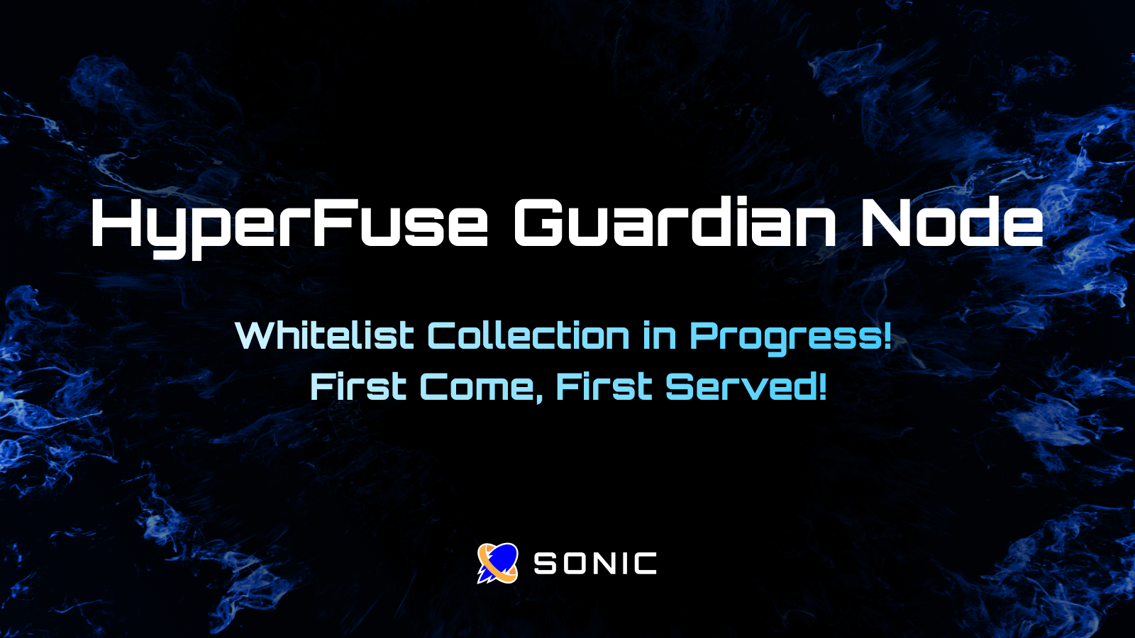 JoinCryptoHouse's tweet card. Sonic - HyperFuse Guardian Node Whitelist Collection in Progress! First Come, First Served!