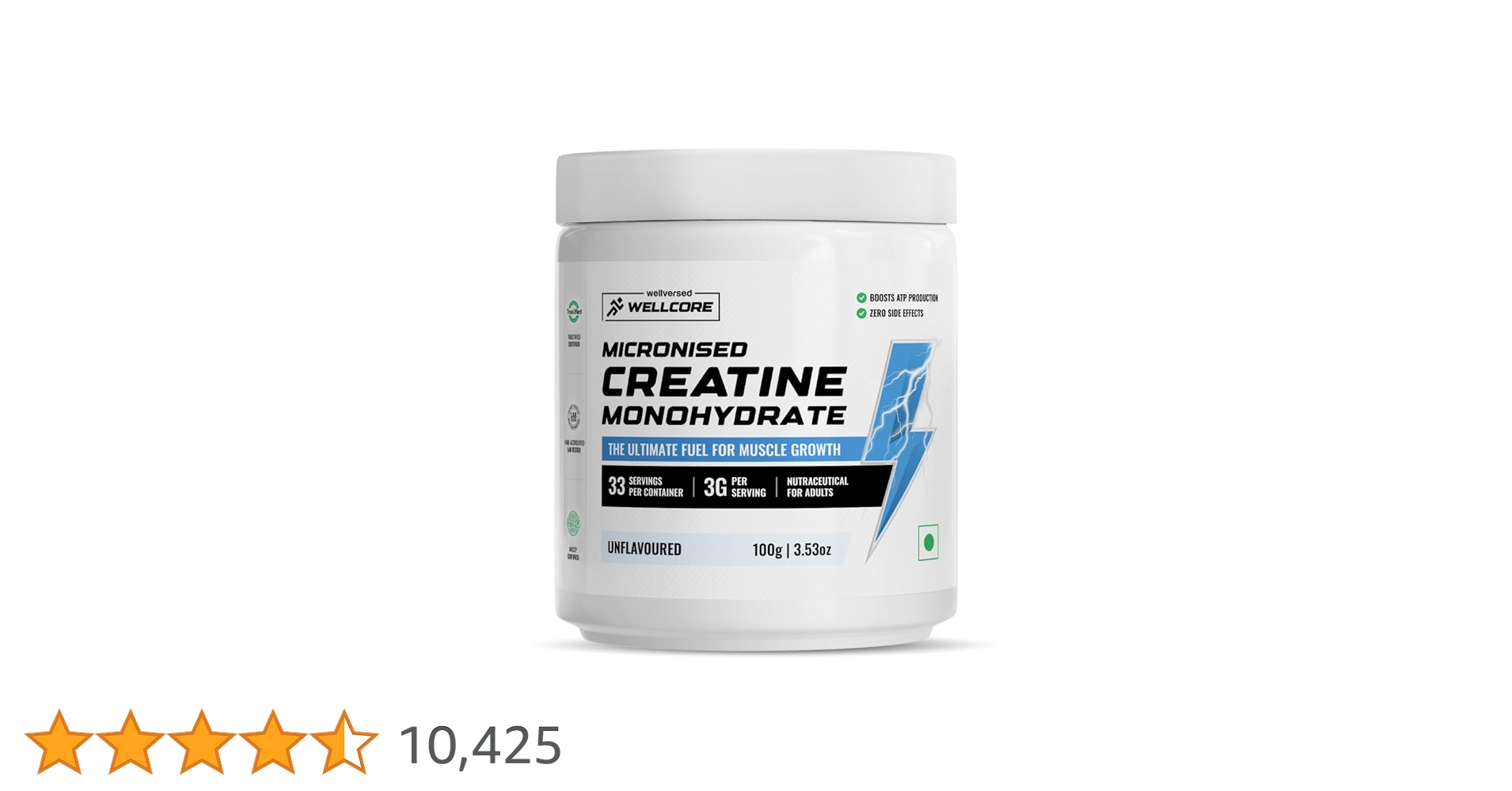 DealsinIND's tweet card. HELPS BUILD MUSCLE & STRENGTH: Every scoop of Wellcore Creatine Monohydrate delivers the fuel for your physical performance. It helps you train harder, lift heavier, and recover faster.